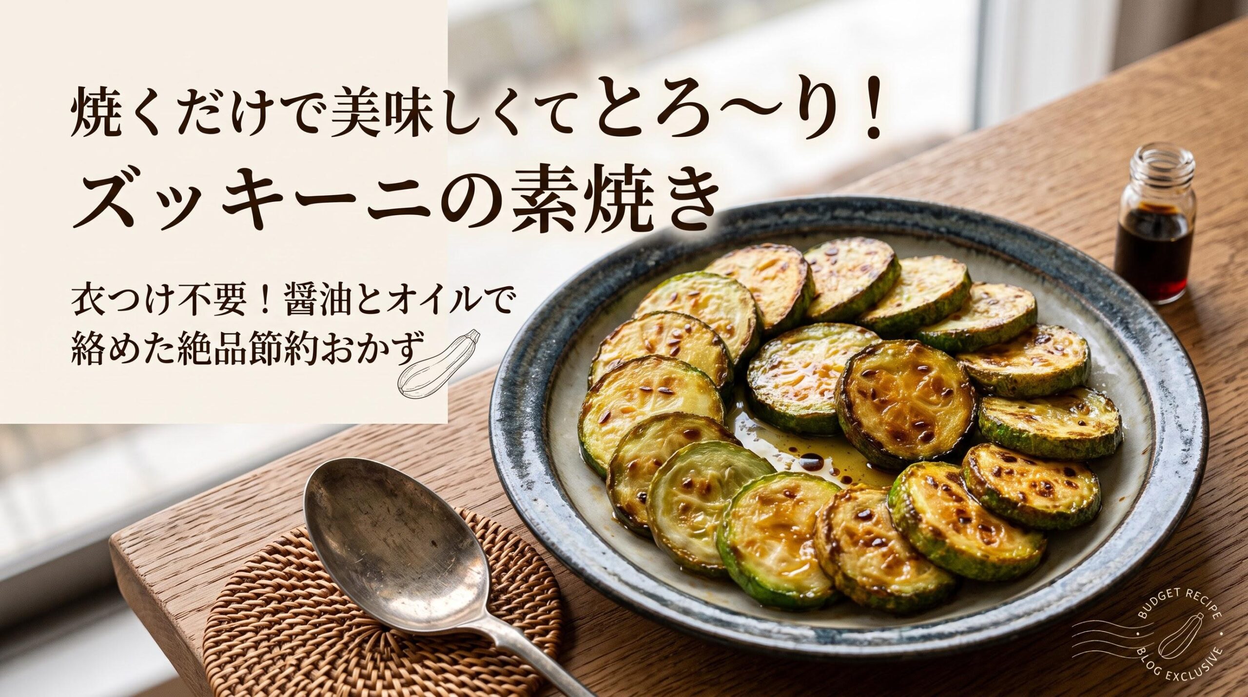 絶品ズッキーニの素焼き